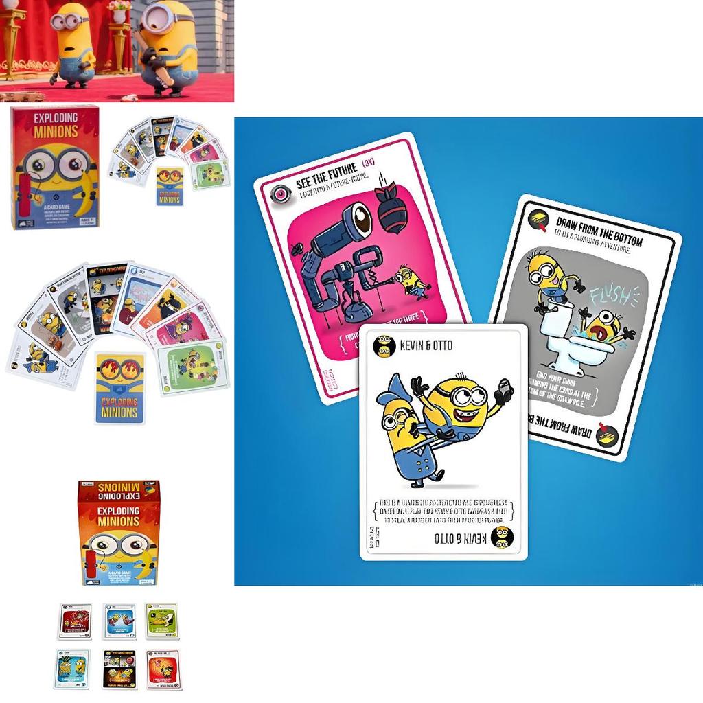 Exploding Minions Card Game With Interactive Fun For Family And Friends