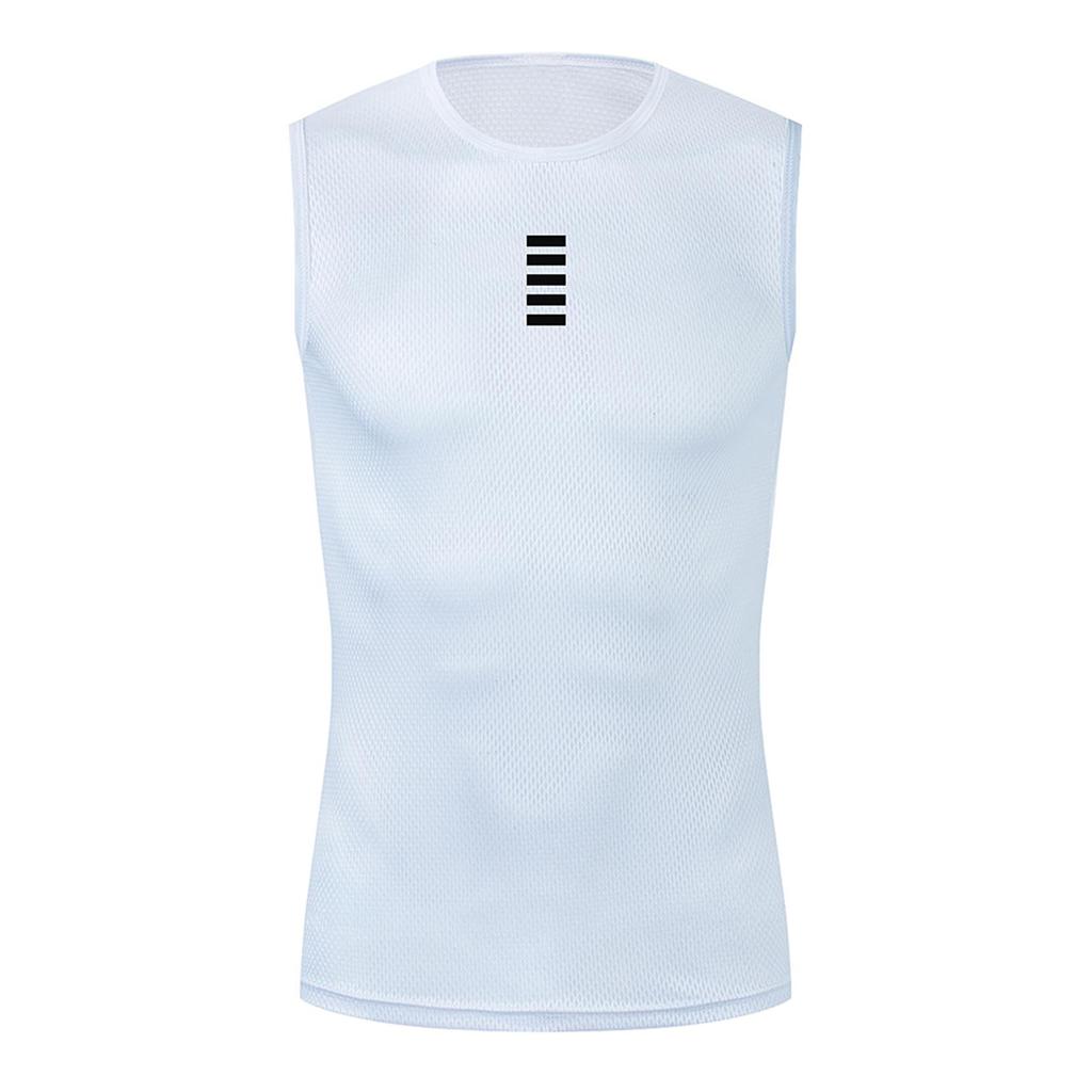 Reflective Cycling Base Layers White Cycling Undershirt Quick Dry Vest Sport Underwear Tight Vest High Elastici Vest Bike Jersey