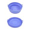 Foldable Air Fryer Silicone Liners Reusable Air Fryer Basket Round/Square Oven Baking Tray for Air Fryer Oven Accessories