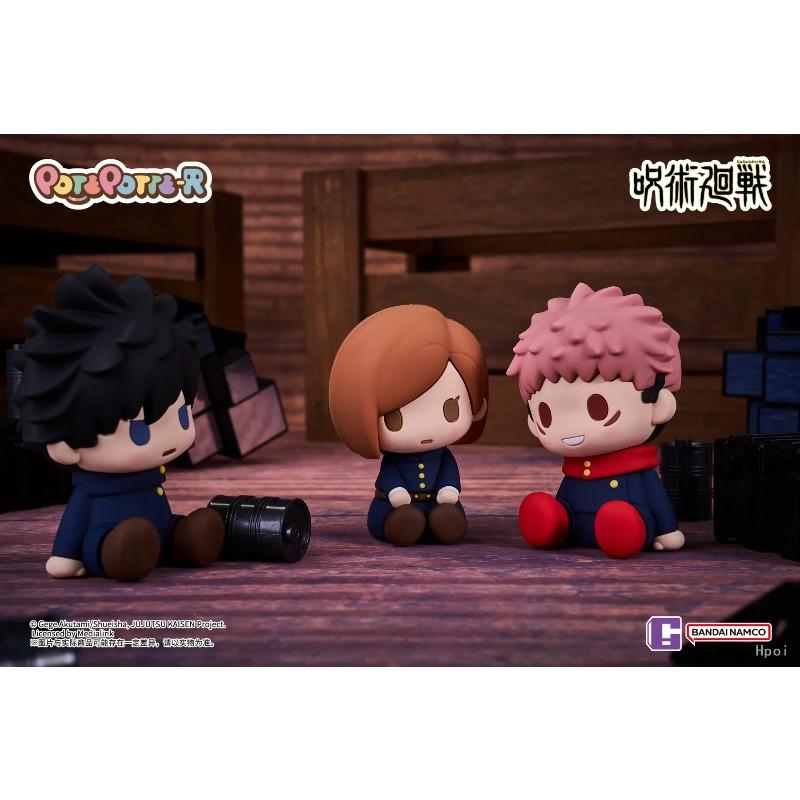 7.5CM 6Pcs/Set Jujutsu Kaisen Anime Figure Itadori Yuji Satoru Gojo Napping Cat Version Model Toys Gift Collection PVC Q prone Kid Friendly