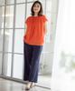Petit Honfleur Gathered Blouse Orange Women's 523277,