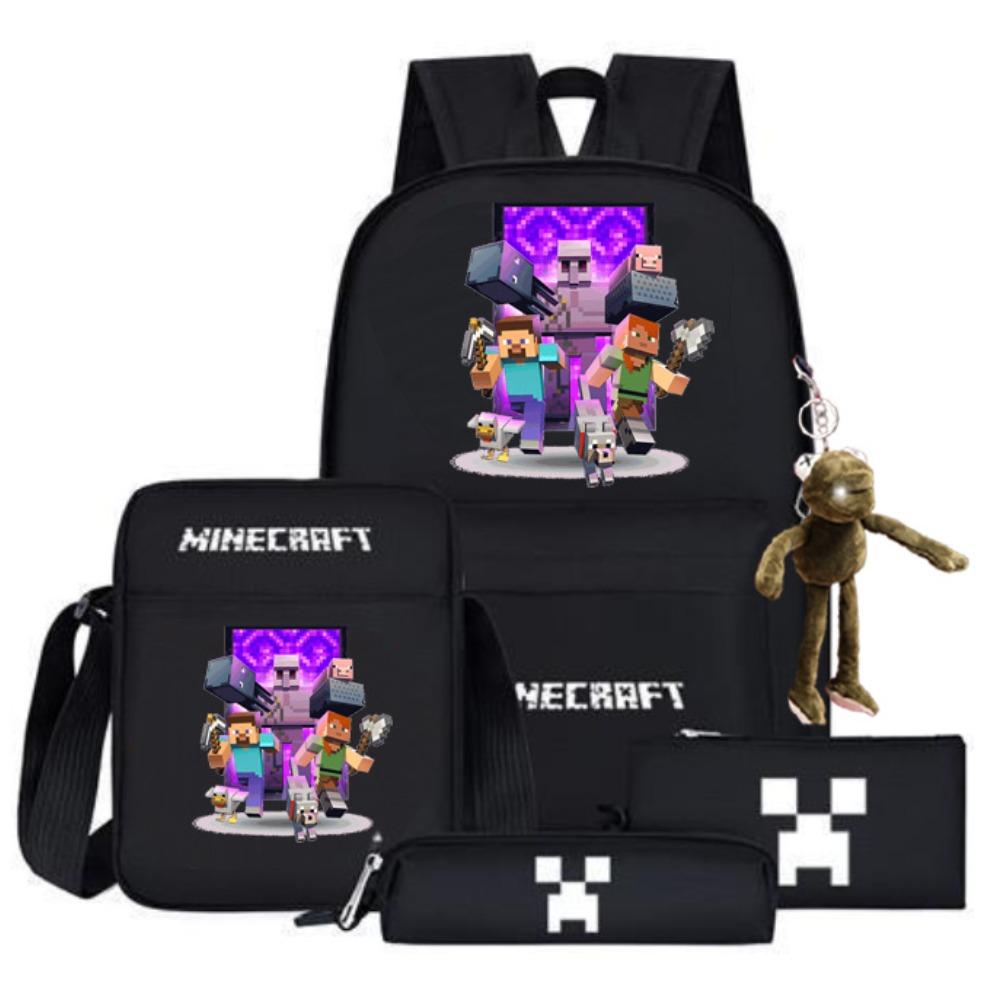 2024 My World Coolie Fear Backpack High School Junior High School Students Elementary School Boys and Girls Trendy Brand School Bag Endgame Person