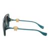 Versace Medusa Shaped Square Sunglasses Women sunglasses Transparent-Blue VE4499U55402A