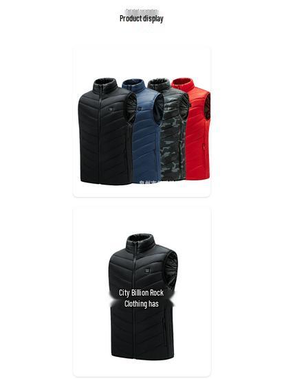 Unisex Rechargeable Winter Smart Heating Vest