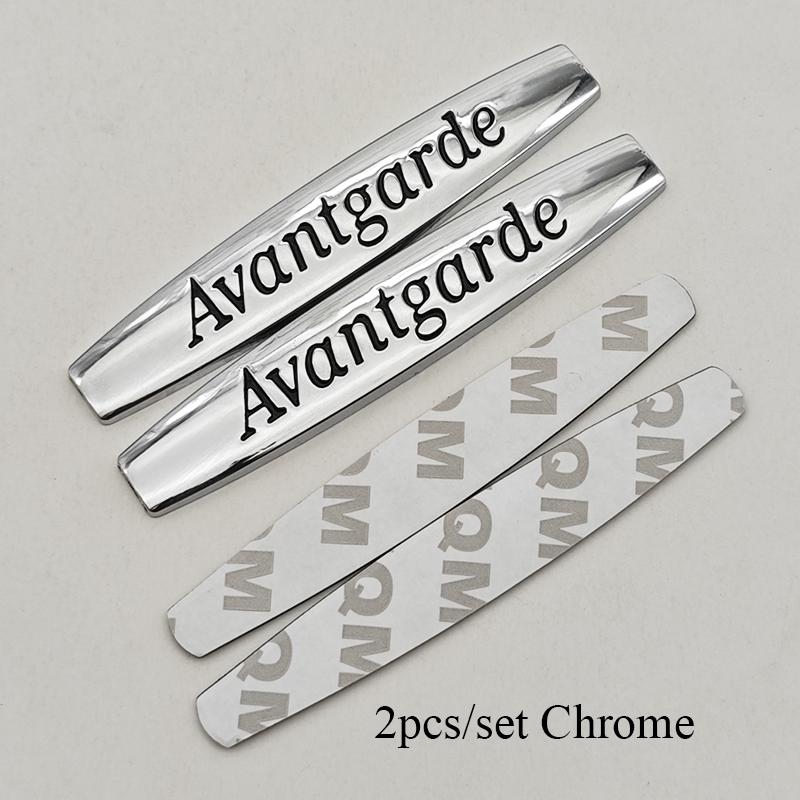 3D Metal Car Sticker Logo Avantgarde Emblem Fender Side Badge For Mercedes benz W210 W211 W203 W204 W205 W212 W213 Accessories