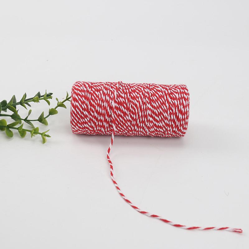 100M/Roll Bakers Twine String Cotton Cords Rope For Home Decor Handmade Christmas Gift Packing Craft Diy Wrapping Gift