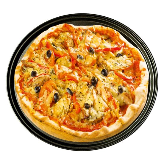Nonstick Carbon Steel Mesh Pan Pizza Baking Bakeware Tray Plate Baking Tool