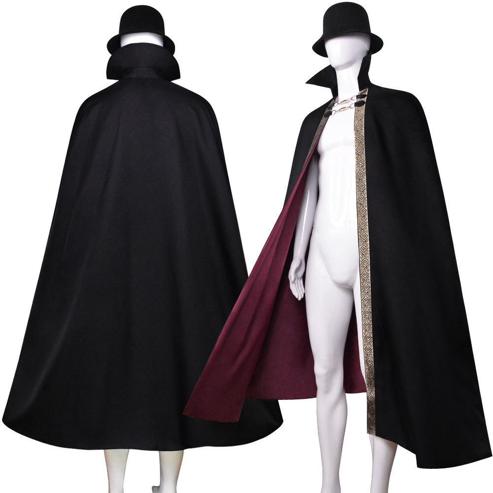 Vampire Baron Cloak Costume For Halloween Cosplay With Polyester Fabric For Stage Performances