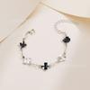 Cross-Border New Four-Leaf Clover Bracelet for Women, Korean Simple Ins Style, Mother-Of-Pearl Good Luck Four-Leaf Clover Versatile Bracelet