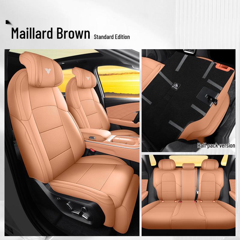 New Neta L Full Leather Car Seat Cushion - Universal, Four Seasons, One-Piece Design