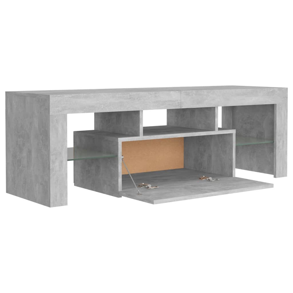 Moderner, minimalistischer TV-Schrank mit LED-Lichtern, kreatives Design für das Wohnzimmer, Stauraum-Eckschrank, 120x35x40 cm