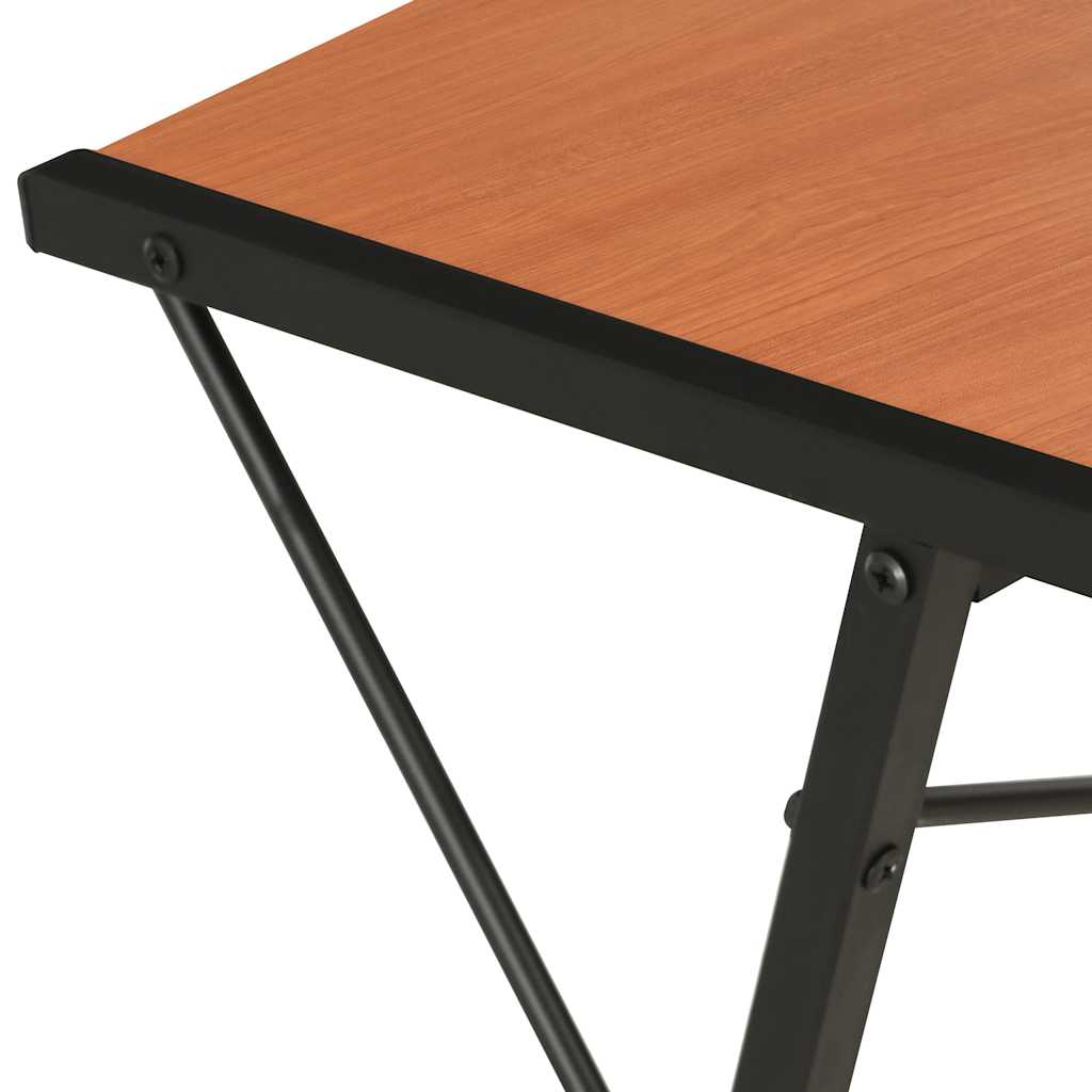 Desk with Shelf Black and Brown 116 * 50 * 93 cm