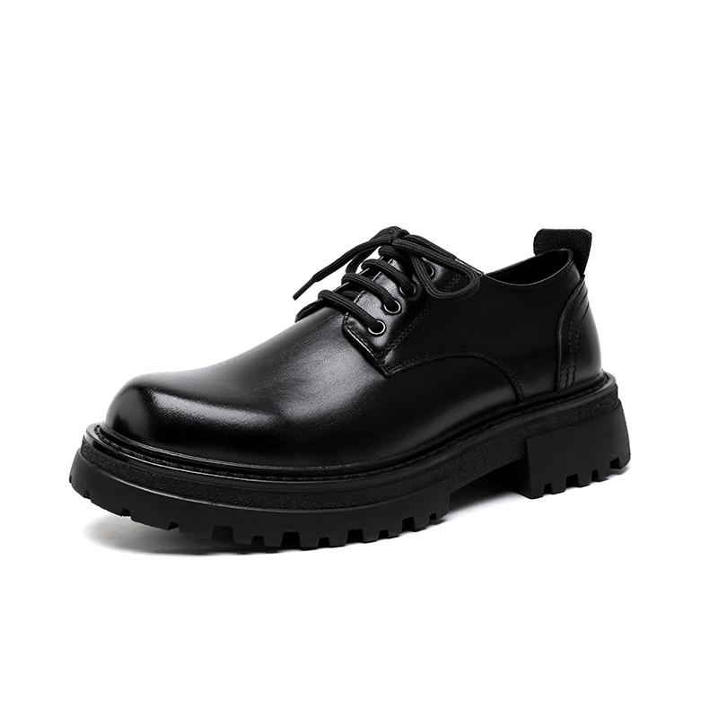 

Горячая распродажа Повседневные Деловые Мужские Кожаные Туфли Дерби Дизайн в Британском Стиле Нарядная вечеринка Черные Коричневые высококачественные туфли 44 чёрный