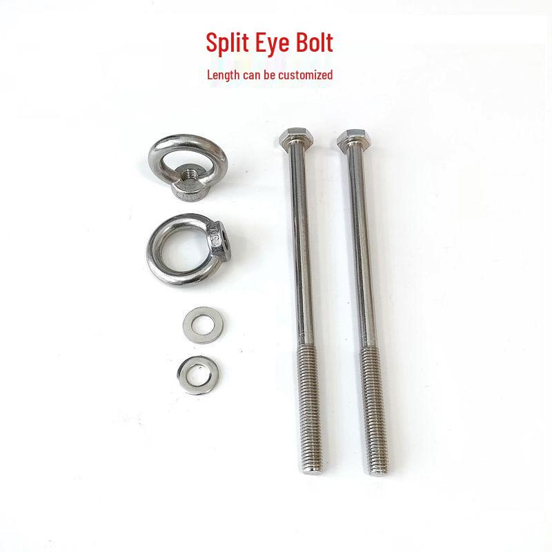 Stainless Steel Load-Bearing Eye Bolt for Wood Stake Beam Hook Drilling