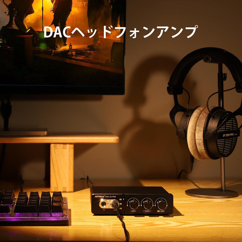 AIYIMA HUB Game Decoder DAC Headphone Amplifier Microphone Compatible Mini HiFi Stereo Digital USB DAC Amplifier DAC-A2PRO ESS9018K2M+JRC5532D+CM6542