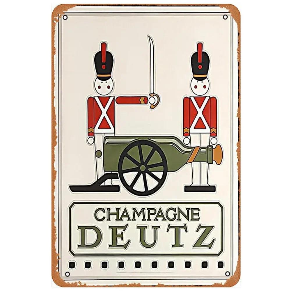 Champagne Metal Tin Signs Aperol Wall Decoration Plaque Vintage Art Poster Iron Painting for Man Cave Home Cafe Garden Club Bar