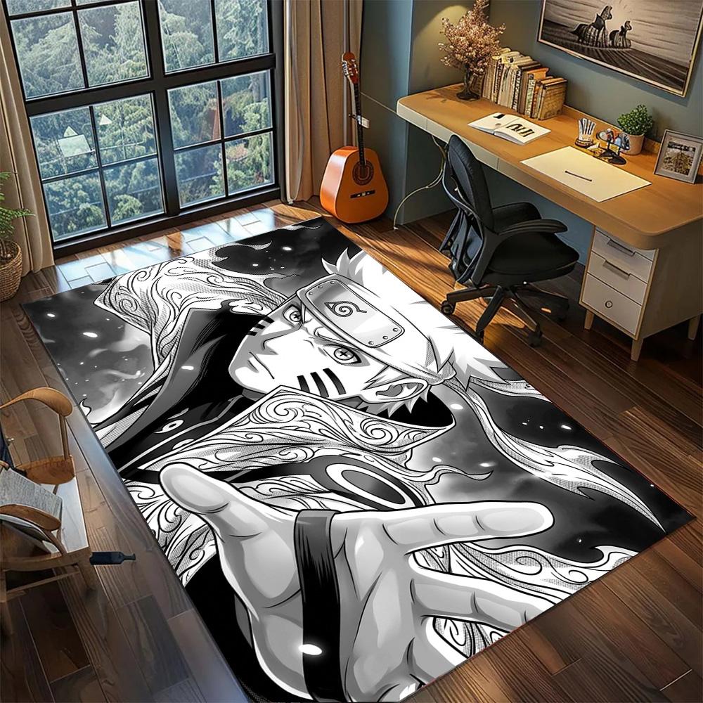 Naruto Shippuden Rug Carpet Non Slip Washable Floor Mat Large Area Rug for Bedroom Home Decor