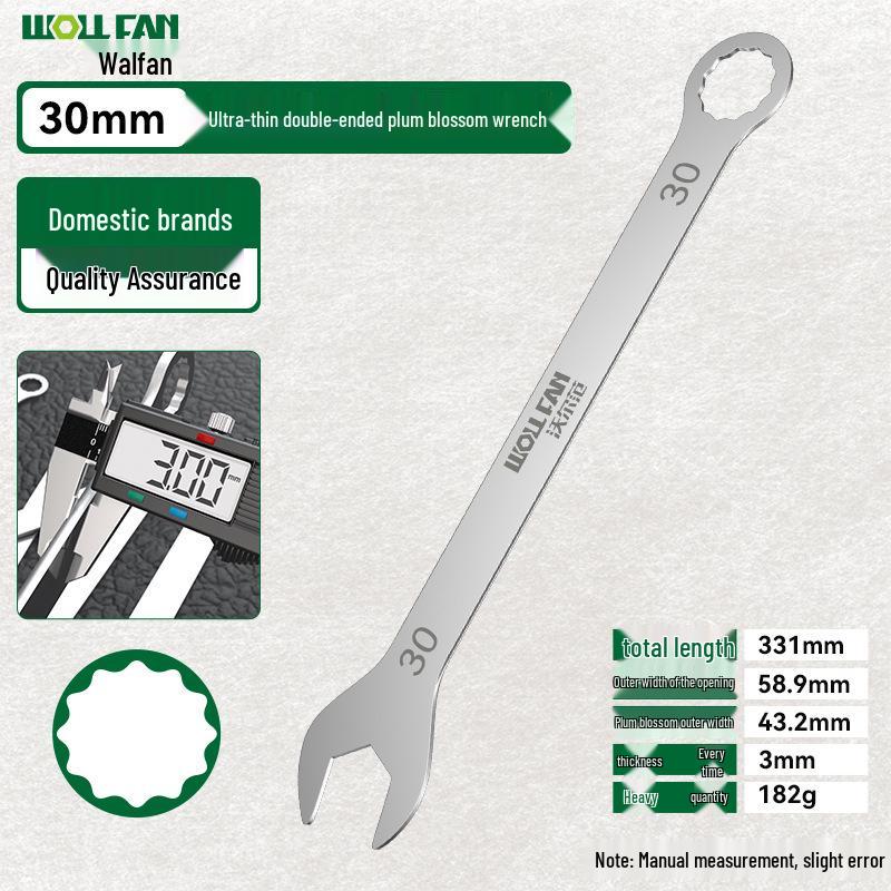 32mm Ultra-thin Double-headed Open-ended Wrench