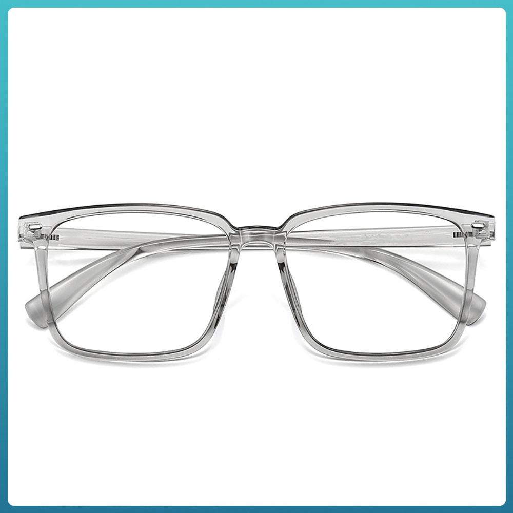 

Vintage Large Frame Optical Eyeglasses Frame Transparent Green Tea Brown Spectacle Frame Unisex Prescription Glasses Frame Decor серый