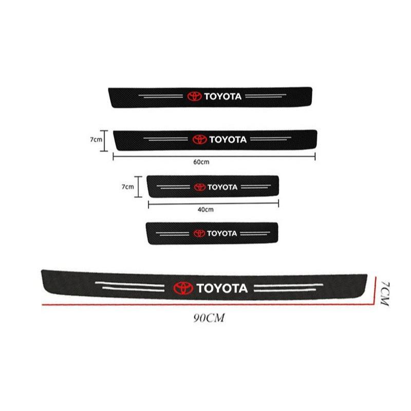 Car Door Sill Protection Sticker Scratch Wear Resistant for Toyota Yaris CHR Corolla Rav4 Hilux Land Cruiser Accessories
