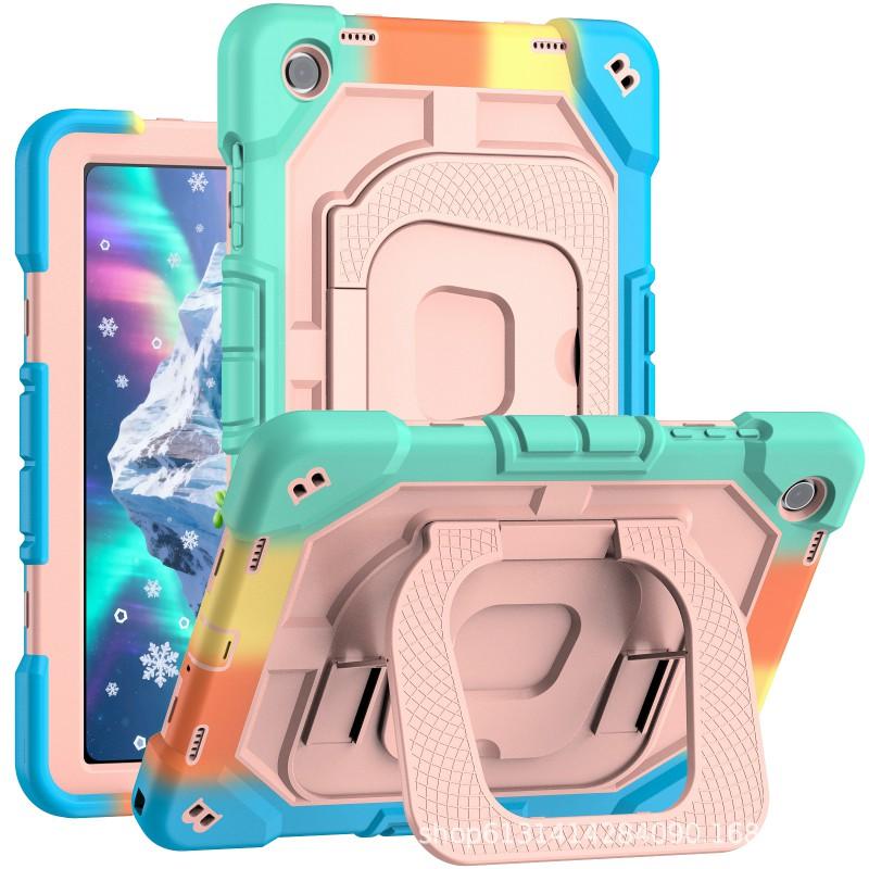 11 Inch Tablet Case With Kickstand Shockproof PC Silicone Cover Adjustable Back Strap IPad Android Tablets