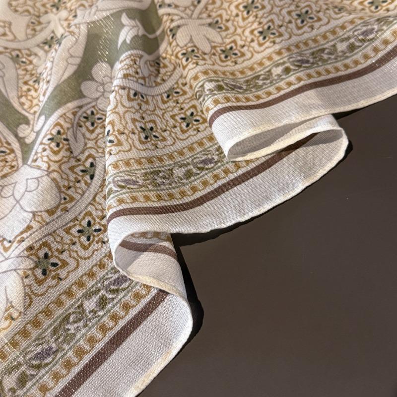Floral Printed Square Bali Scarf For Women All Season