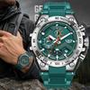 LIGE Men Watch Fashion Quartz Watch Mens Top Brand Luxury Silicone Sports Waterproof Sport Watch Relogios Masculino+BOX