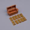 MOC City Treasure Series Set Accessories Building Blocks Gold Ore Silver Crystal Diamond Box Gold Key Dollar Cash Brick Kid Toys
