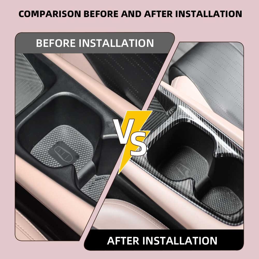 Für BYD Dolphin Mini Seagull Dolphin Surf 2025 2025 Auto Schalthebel Panel Becherhalter Dekorative Abdeckung Verkleidung LHD Autozubehör