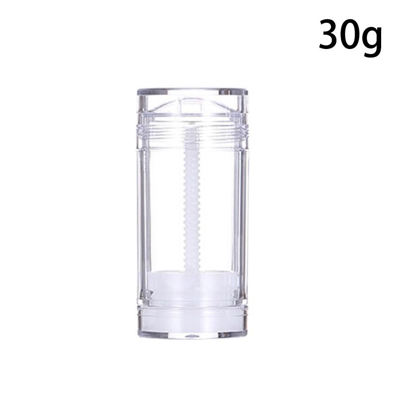 

15/30/50/75 г тюбик дезодоранта ручной работы круглый закручивающийся снизу пустой тюбик для румян наполнитель для дезодоранта дорожный контейнер 30g прозрачный