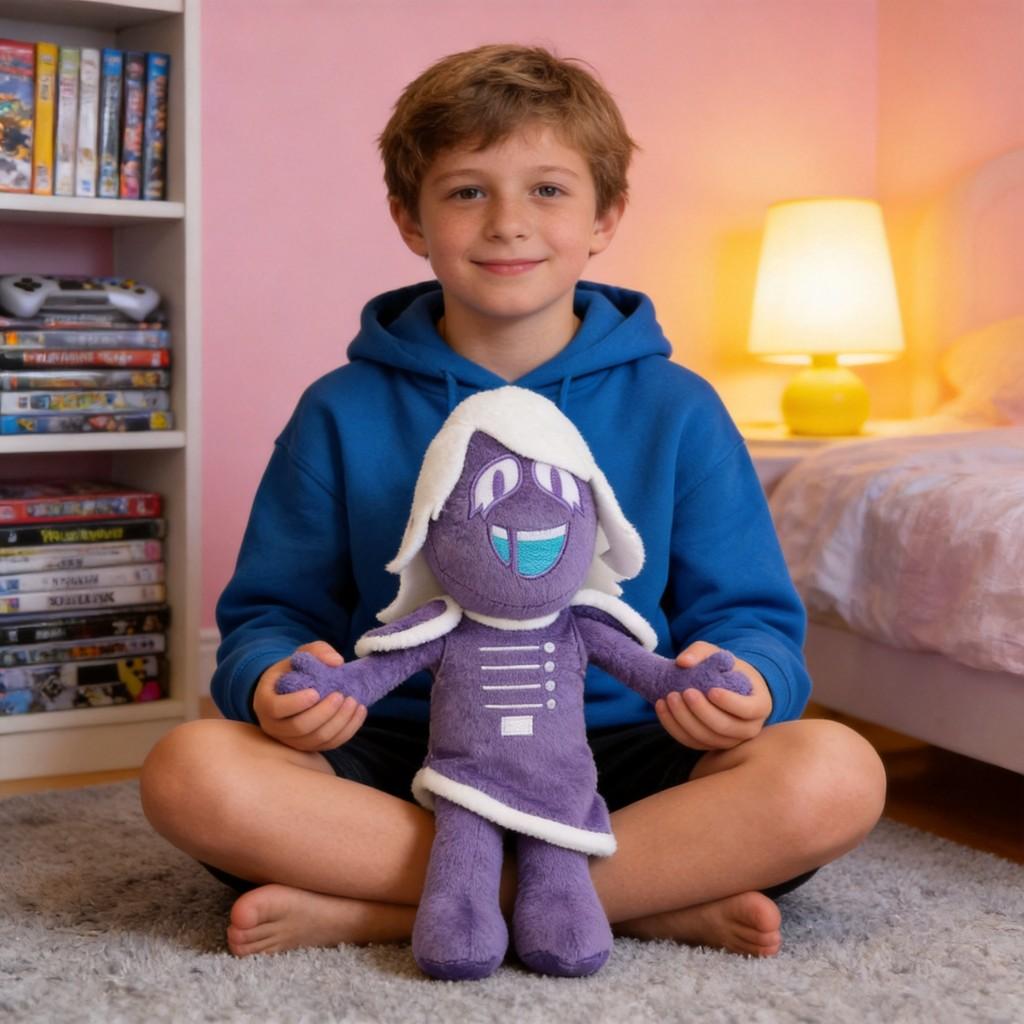 Peluche Rouxls Kaard di Deltarune in Tessuto a Pelo Corto per Fan e Collezionisti