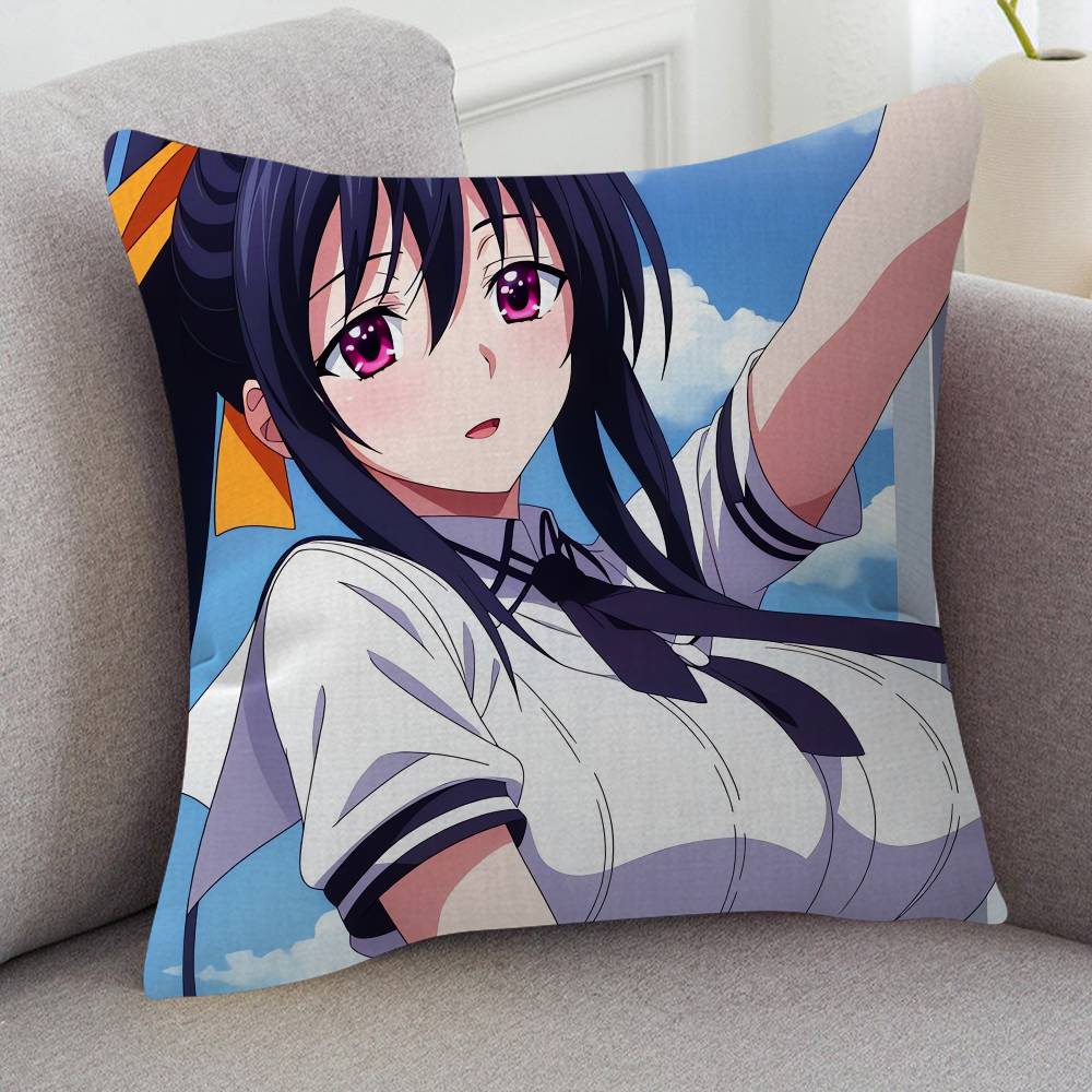 Anime High School D D Cartoon Series Square Pillowcase Soft Waist Sofa Cushion Cover Bedroom Room Pillowcase
