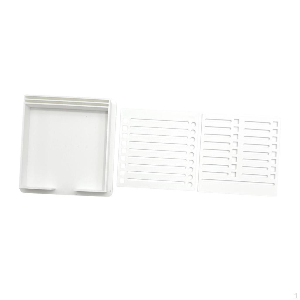 Sticky Note Holder Stencil Universal Compact Supplies Dispenser Memo Pad Organizer for