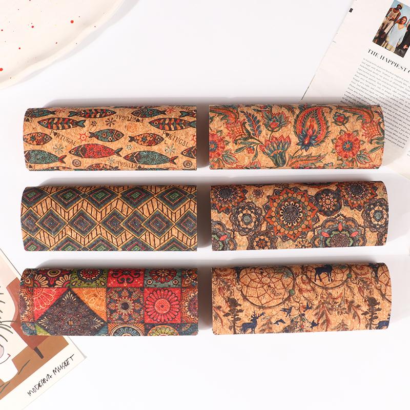Estilo Japonés Resistente a la Presión Mural de Corcho Antiguo Estuche Retro para Gafas Almacenamiento Magnético Portátil para Miopía Caja Sunglassex para Unisex