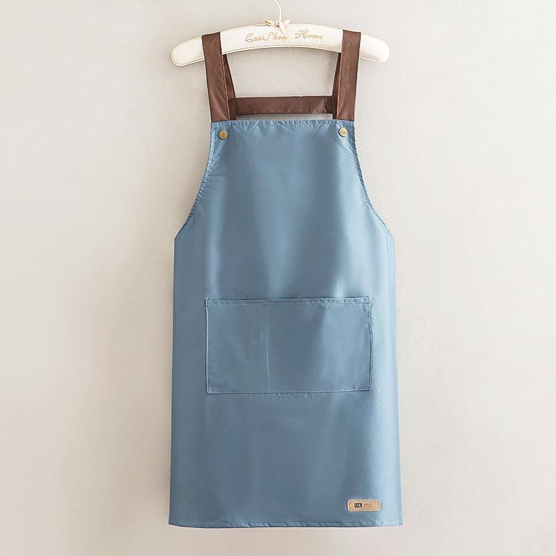 Unisex Waterproof Kitchen Apron with Large Pocket