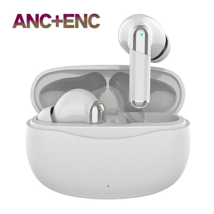 

Wireless In-Ear Headphones with ANC, Long Battery Life & Dual Mic ENC Call Noise Reduction білий