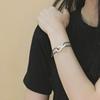 Gaman IVORY ENAMEL GREY CORD BRACELET
