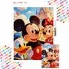 Mickey Minnie Donald Duck Oil Painting Handmade Art Kit Mosaic Diy Home Decoration Gift