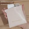 Compact PU Pouch: Spring Clip Closure for Earphones, Data Cables, Coins, or Lipstick Storage