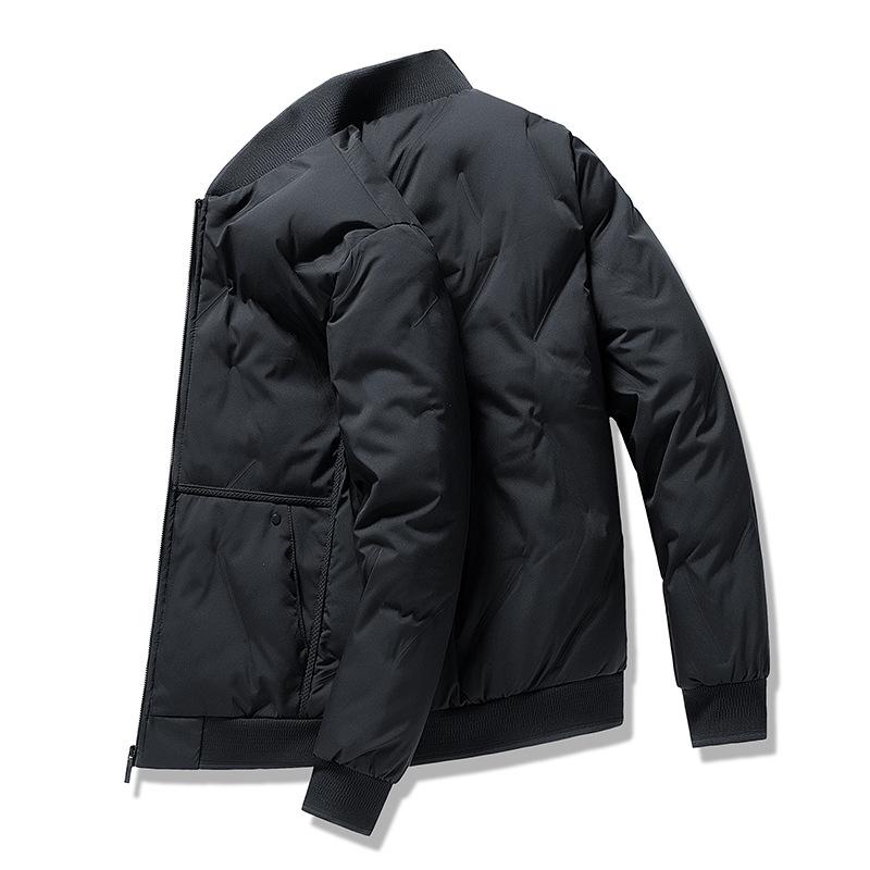Giacca Invernale In Cotone Taglia Grande Moda Uomo Collo Baseball Ispessita Giacca Invernale Casual Giacca In Cotone