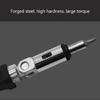 Adjustable Ratchet Screwdriver Rotating Ratchet Screwdriver Multifunction 180 Degree Angled Ratchet Screwdriver