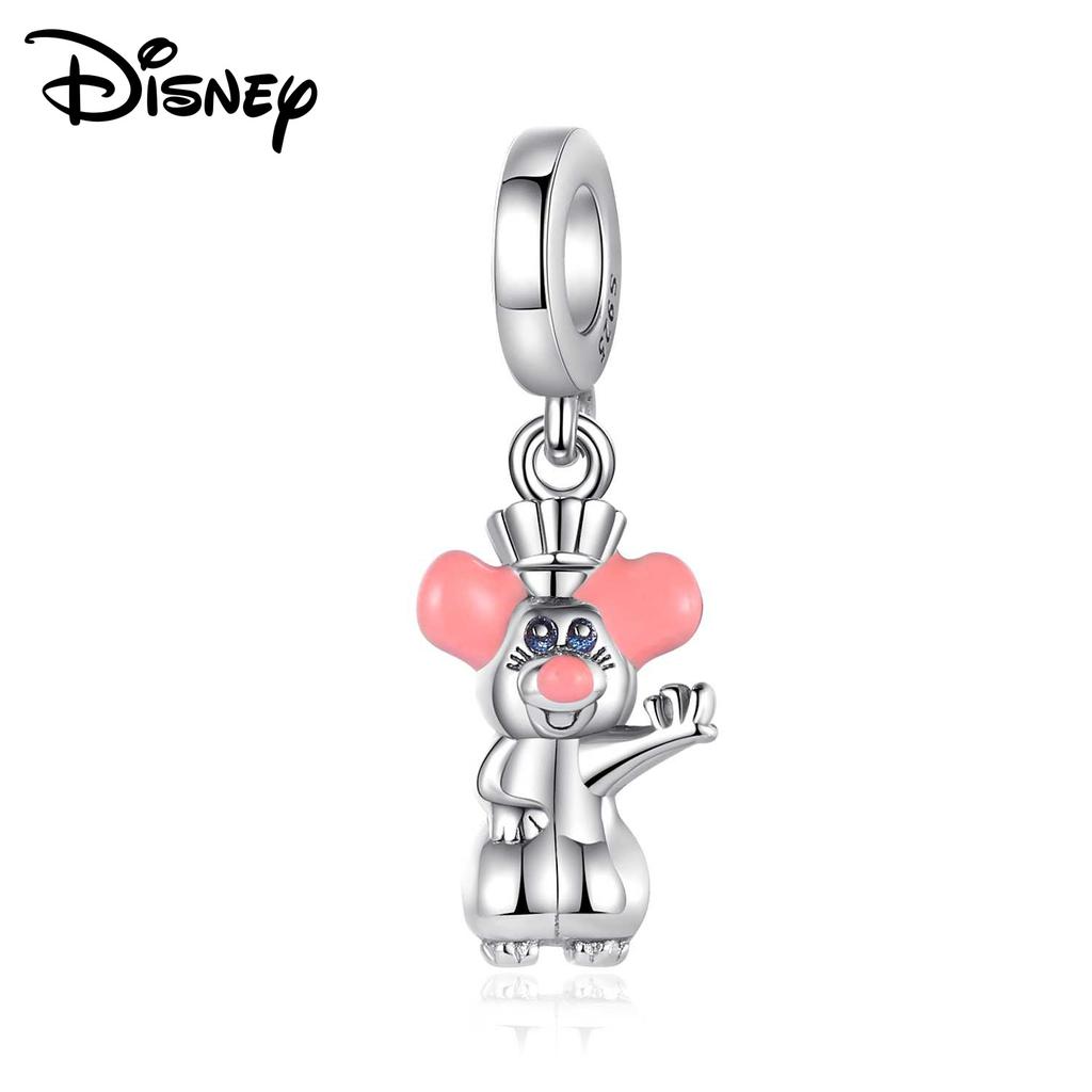 Disney 925 Silver Princess Castle And Minnie Tigger Pendant Beads Suitable For Diy Bracelets Are Girls' Fashion Jewelry