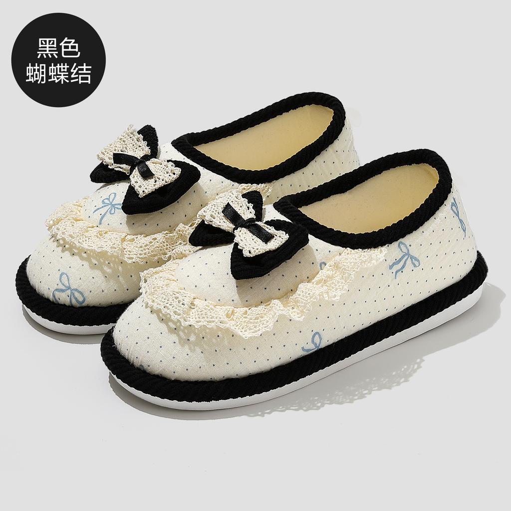 Shoes Spring Autumn and Summer New Pregnant Women Home Soft Bottom Breathable Sweat Bag and Cotton Slippers Autumn and Winter Wear