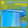 Solar Cover for Frame Pool Rectangle Pool Heating Cover Heater Pool Warmer Heat Retaining Blanket for Swimming Pool Hot Tub Spa
