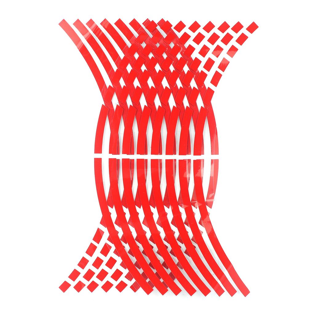 16Pcs 17"18" Strips Motorcycle Wheel Stickers Car Reflective Rim Tape Motorbike Bicycle Auto Decals Universal For Honda Decals
