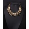 Retro Flower Rhinestone Short Collarbone Necklace Exaggerated Personality Fashion Women'S Accessories