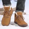 Schneestiefel Herren Winterstiefel Baumwollstiefel Slipper Warmhalten Plüschstiefel Wanderstiefel Herren Freizeitschuhe Herren Berg-Schneestiefel