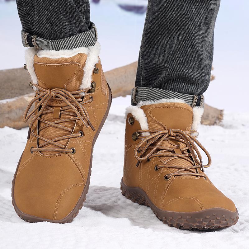 snow boots men winter boots cotton boots slip on keep warm plush boots hiking boots men casual shoes men mountain snow boots