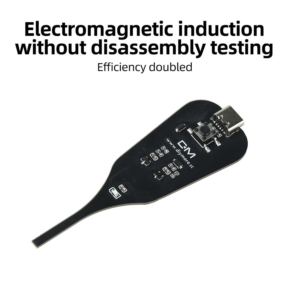 DC 5V Inductance Tester Motherboard Coil Tester Electromagnetic Induction Quick Trouble Shooting Type-C Plug/Built-in Battery