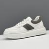 Raw Leather Sports and Leisure Shoes, White Board Shoes, Trendy Shoes, High-end Light Luxury